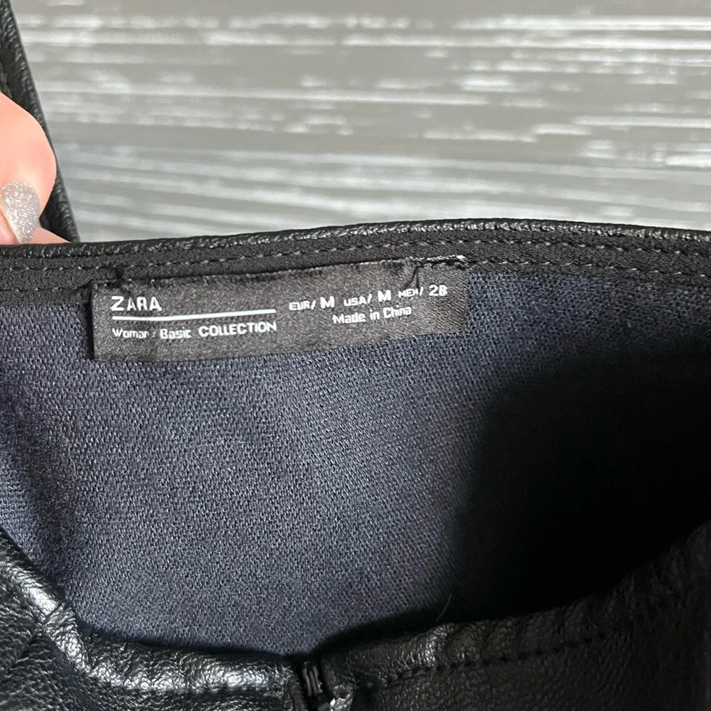 Zara Leather Crop Top NWOT - Picture 4 of 6